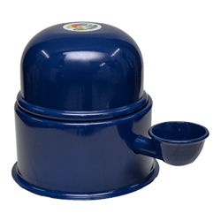 Bebedouro Vida Mansa Alumínio Azul 1.4L Para Cachorros - 1 Unidade