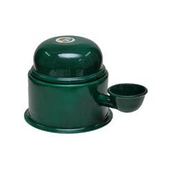 Bebedouro Vida Mansa Alumínio Verde Para Cães E Gatos - 1 Unidade - 700 Mililitros