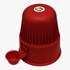 Bebedouro Vida Mansa Vermelho Para Cães E Gatos - 2L