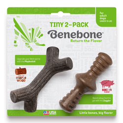Benebone Tiny 2-Pack Map+Zag Para Cães - 2 Unidades