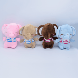 Brinquedo Pelúcia Elefantinho Colorido Para Cachorros - 1 Unidade