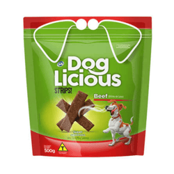 Bifinho Doglicious Strips Beef 500G - 1Un Para Cachorros