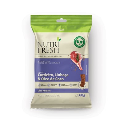 Bifinho Nutrifresh Cordeiro E Frutas Para Cães Adultos - 1 Unidade - 60 Gramas