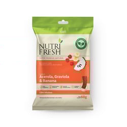 Bifinho Nutrifresh Para Cães Adultos Sabor Acerola, Graviola E Banana - 1 Unidade - 60 Gramas