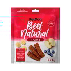 Bifinho Petdog Beef Natural Frutas Para Cães - 300G