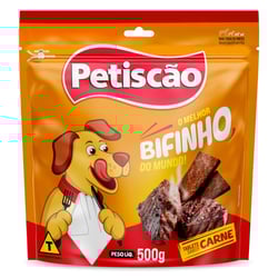 Bifinho Petiscão De Carne 500G Para Cães
