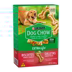 Biscoito Dog Chow Frango Para Cães De Raças Médias E Grandes - 500G