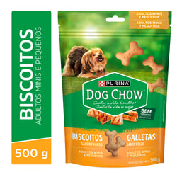 Biscoito Dog Chow Sabor Frango Para Cães Adultos Mini E Pequenos - 500G