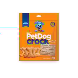 Biscoito Dog Crock Mini Para Cães De Raças Pequenas - 1 Kilo