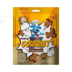 Biscoito Gourmet Pet Dog Chocolate Para Cães 180G - 1 Unidade - 180 Gramas