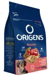 Biscoito Origens Para Cães Adultos De Porte Mini E Pequeno Sabor Frutas Vermelhas E Linhaça - 400G