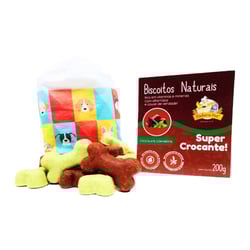 Biscoito Padaria Pet Para Cães Sabor Chocolate Com Menta 200G - 1 Unidade