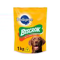 Biscoito Pedigree Biscrok Maxi Para Cães Adultos De Raças Grandes - 1Kg - 1 Kilo