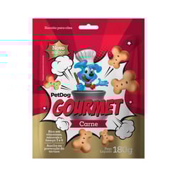 Biscoito Pet Dog Gourmet Carne Para Cães 180G - 1 Unidade