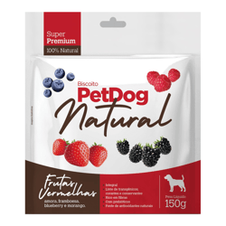 Biscoito Petdog Natural Frutas Vermelhas Para Cães - 150G - 1 Unidade