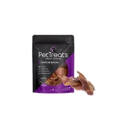 Biscoito Pettreats Chips De Bacon Para Cachorros - Pouch 4 Unidades