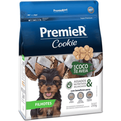 Biscoito Premier Coco E Aveia Para Cães Filhotes - 250G - 1 Unidade