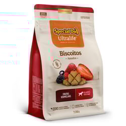 Biscoito Special Dog Ultralife 250G Sabor Frutas Vermelhas Para Cães Filhotes