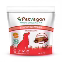 Biscoito Vegano Sabor Cranberry Pet Vegan 150G - 1 Unidade