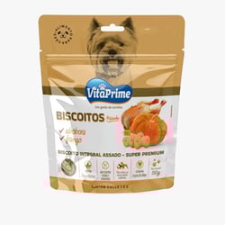 Biscoito Vitaprime Abóbora Frango 180G Para Cães Adultos E Filhotes