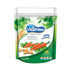 Biscoito Vitaprime Cenoura E Espinafre Para Cães - 200G