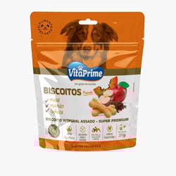 Biscoito Vitaprime Mamão, Maçã E Linhaça Para Cães - 200G