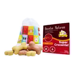 Biscoitos Naturais Sabor Bacon Padaria Pet Para Cachorros - 200G
