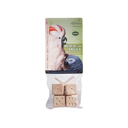 Bloco Mineral Pombo Branco Argila - 1 Unidade Para Pássaros
