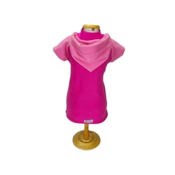 Blusa Com Capuz Rosa Griff Dog Tamanho 15 Para Cachorros E Gatos