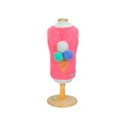 Blusinha Bonito Pra Cachorro Sorvete Pink Para Cães - 1 Unidade