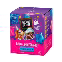Bolo De Aniversário Delícias Do Chef Sabor Carne Para Cães - 235G