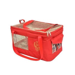 Bolsa De Transporte Aérea Vermelha São Pet 36X33X23Cm