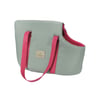 Bolsa De Transporte Cinza E Rosa Para Cães - 1 Unidade