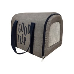 Bolsa De Transporte Fábrica Pet New Collection Cinza Para Cães E Gatos - 1 Unidade