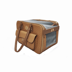 Bolsa De Transporte Fechada Luxo Fábrica Pet Brownie - 1 Unidade