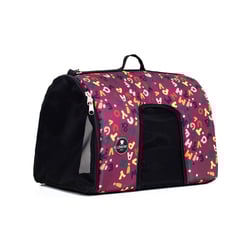 Bolsa De Transporte I Love Pet Letras Bordô Para Cães E Gatos - 1 Unidade - Tamanho P