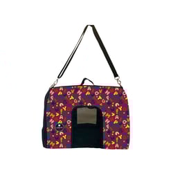 Bolsa De Transporte I Love Pet Letras Bordô Para Cães E Gatos - Tamanho M
