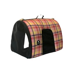 Bolsa De Transporte I Love Pet Xadrez Clássico Rose Para Cães E Gatos - 1 Unidade - Tamanho M