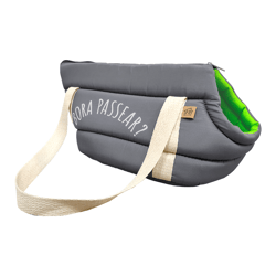 Bolsa De Transporte Neon Verde M - 1 Unidade Para Cachorros