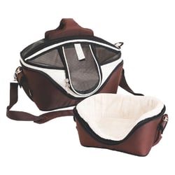 Bolsa De Transporte Saks Cães E Gatos 6 Em 1 - Marrom
