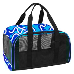 Bolsa De Transporte Saks Para Cães E Gatos Azul - 1 Unidade