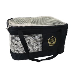 Bolsa De Transporte São Pet Aerial Preta Para Cães E Gatos - 43X32X24Cm