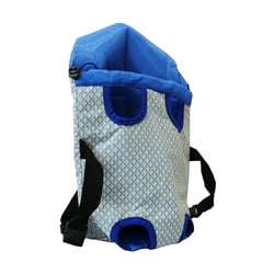 Bolsa De Transporte São Pet Frontal Algodão Azul N1 - 1 Unidade