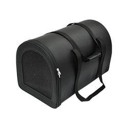 Bolsa De Transporte São Pet Nylon Liso Preta Para Cães E Gatos - 1 Unidade