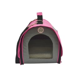 Bolsa De Transporte São Pet P-Sport Rosa Tamanho G Para Cães E Gatos