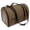 Bolsa De Transporte São Pet Pied Poule Marrom Para Cães E Gatos - 1 Unidade