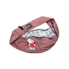 Bolsa Para Cães Zooz Pets Snoopy Heart Hug Vinho - 1 Unidade