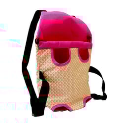Bolsa São Pet Frontal Algodão Rosa N1 - 1 Unidade