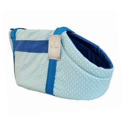 Bolsa Transporte Maxximo Pet Transporte Azul Com Bolinhas M
