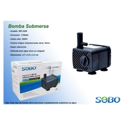 Bomba Submersa Sobo Wp3200 H 220V - 1 Unidade